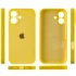 Чехол Silicone Case с защитой камеры для Apple iPhone 16 – Желтый / Yellow. Фото 5 из 8