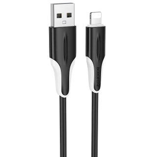 Дата кабель Borofone BX119 New USB to Lightning 2.4A (1m) фото 1 з 4