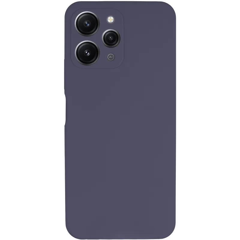 Чохол Silicone Case Lakshmi Premium із закритою камерою для Xiaomi Redmi 12 – Сірий / Dark Gray. Фото 6 з 10