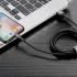 Дата кабель Baseus Cafule Lightning Cable Special Edition 2.4A (1m) – Сірий. Фото 4 з 5