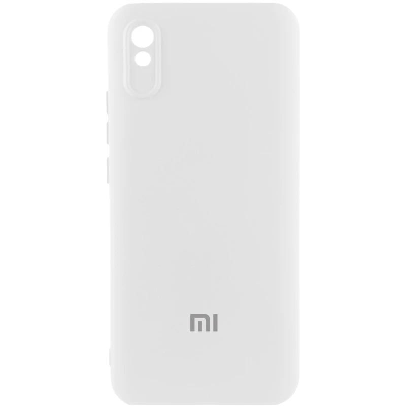 Чехол Silicone Case Lakshmi Premium L с закрытой камерой для Xiaomi Redmi 9A – Белый / White. Фото 1 из 1