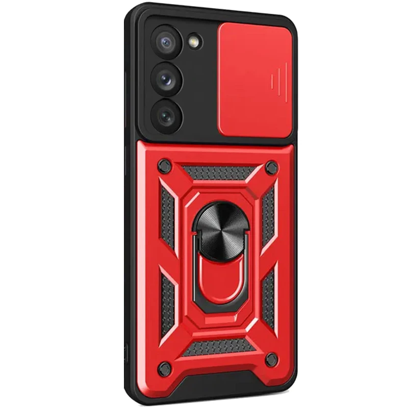 Удароміцний чохол Ummi Camshield Serge Ring (in box) для Xiaomi Redmi 15 (EU) – Червоний. Фото 5 з 5