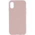 Чехол с закрытым низом Silicone Case для Apple iPhone X (5.8") – Розовый / Chalk Pink. Фото 1 из 1