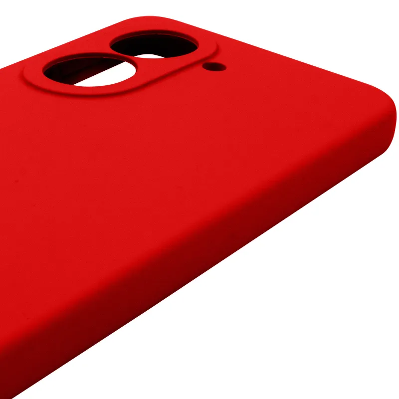 Чохол Silicone Case Lakshmi Premium із закритою камерою для Xiaomi Poco C71 – Червоний / Red. Фото 5 з 6