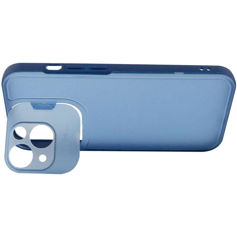 TPU+PC чехол OpenCam для Apple iPhone 13 (6.1") – Синий. Фото 5 из 7
