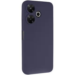 Чехол Silicone Case Lakshmi Premium з закритою камерою на Xiaomi Poco M6 4G — Темно-синий / Midnight blue