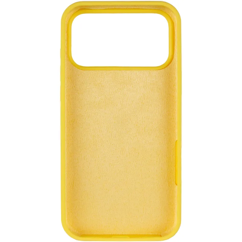 Чехол Silk Full Protective (AA) NO LOGO для Apple iPhone 17 Pro (6.3") – Желтый / Yellow. Фото 4 из 6