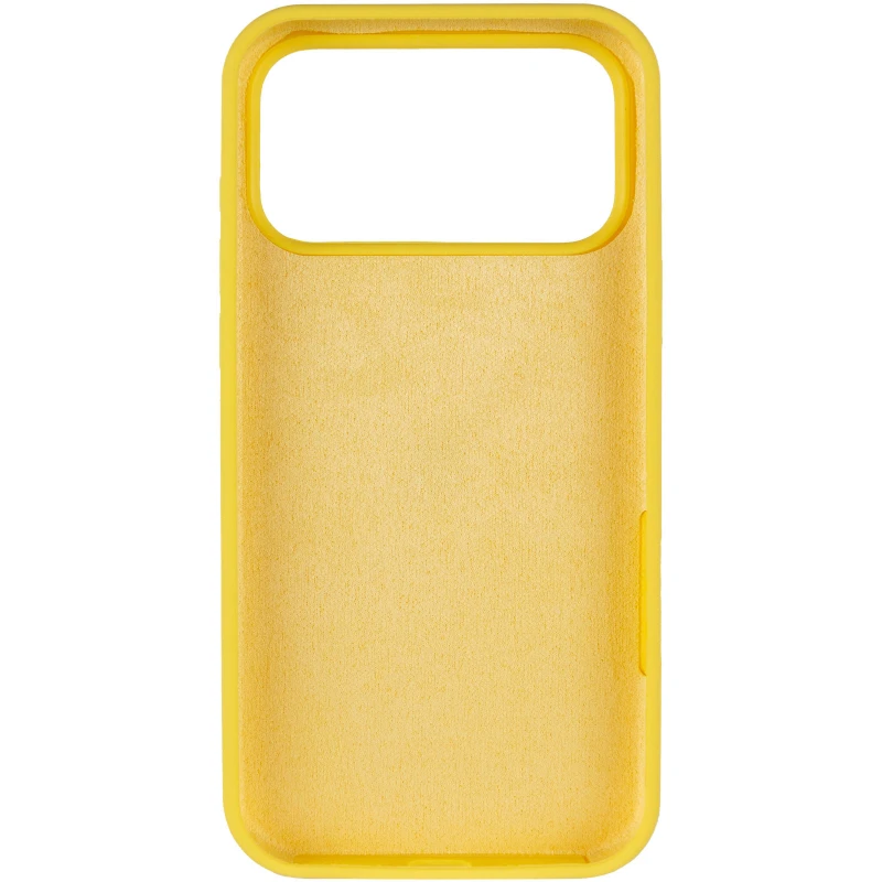 Чохол з закритим низом Silicone Case на Apple iPhone 17 Pro Max (6.9") – Жовтий / Yellow. Фото 5 з 7