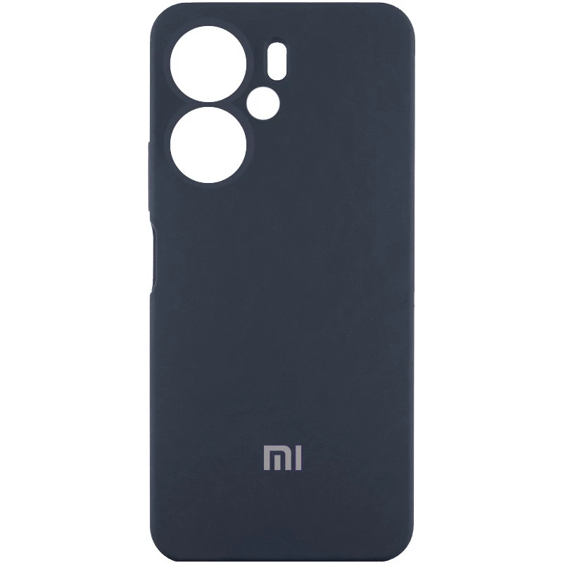Чехол Silicone Case Lakshmi Premium L с закрытой камерой для Xiaomi Redmi 13C – Серый / Dark Gray. Фото 1 из 1