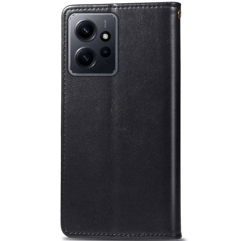 Чохол-книжка GETMAN Gallant  на Xiaomi Redmi Note 12 4G – Чорний. Фото 2 з 5