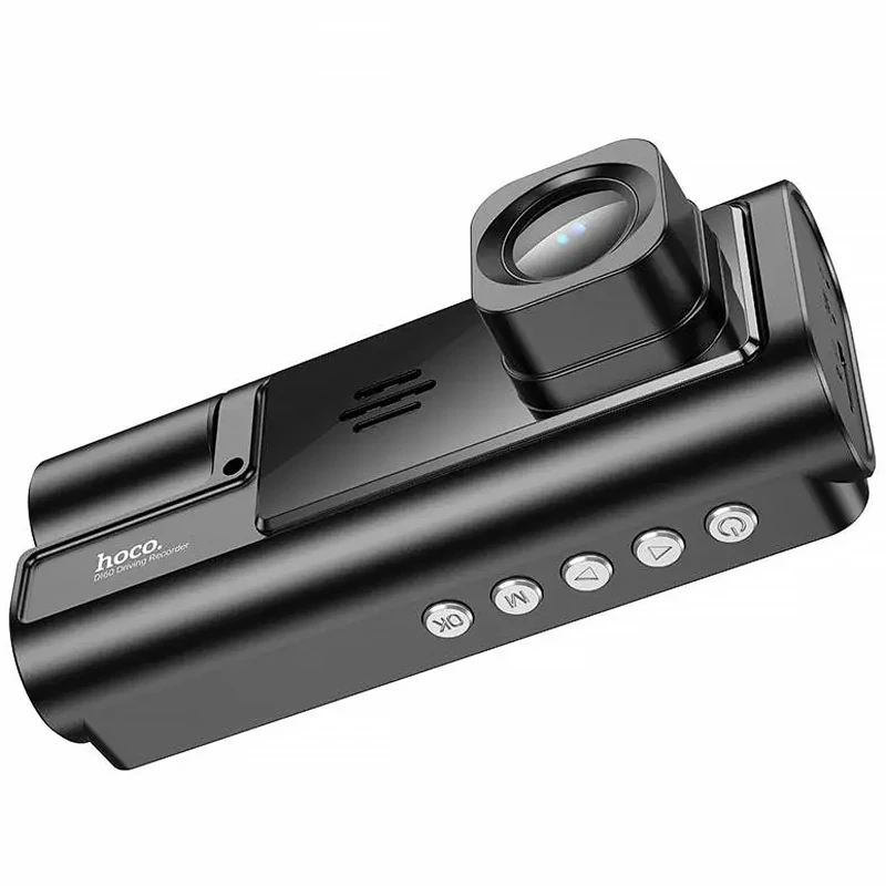 Відеореєстратор Hoco DI60 2-inch display with rear camera (1280+720P) – Black. Фото 7 з 7