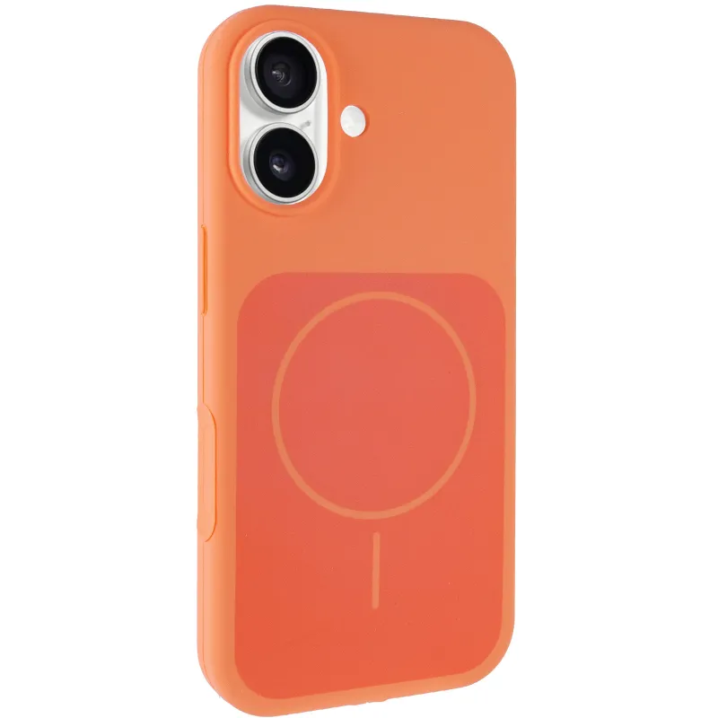 Чохол Silk Duo Color (AA) NO LOGO with Magnetic Fit для Apple iPhone 17 (6.3") – Orange. Фото 1 з 7
