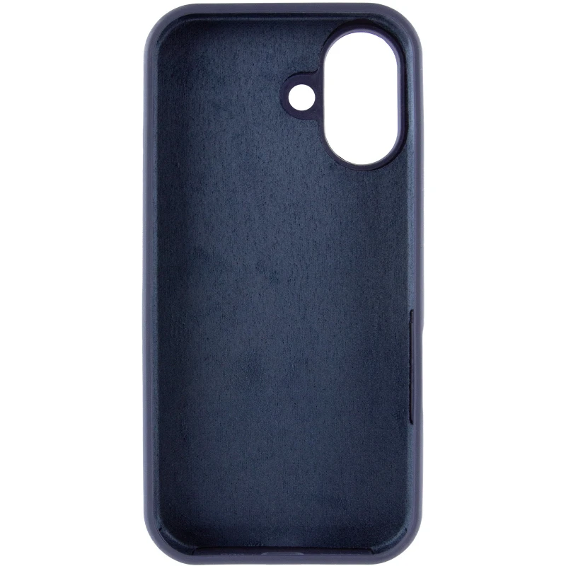 Чехол Silicone Case с закрытым низом для Apple iPhone 17 (6.3") – Темно-синий / Midnight blue. Фото 4 из 6