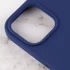 Чехол Silicone Case с закрытым низом для Apple iPhone 16 Pro – Синий / Deep navy. Фото 7 из 10