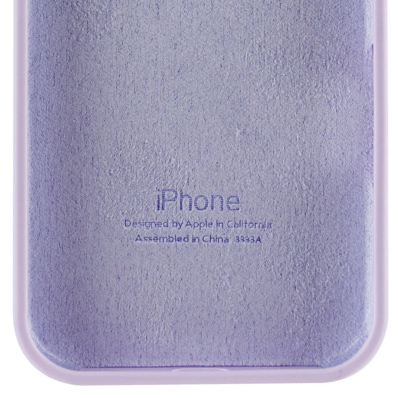 Чохол Silicone Case з закритим низом на Apple iPhone 16e (6.1") – Бузковий / Lilac. Фото 6 з 6