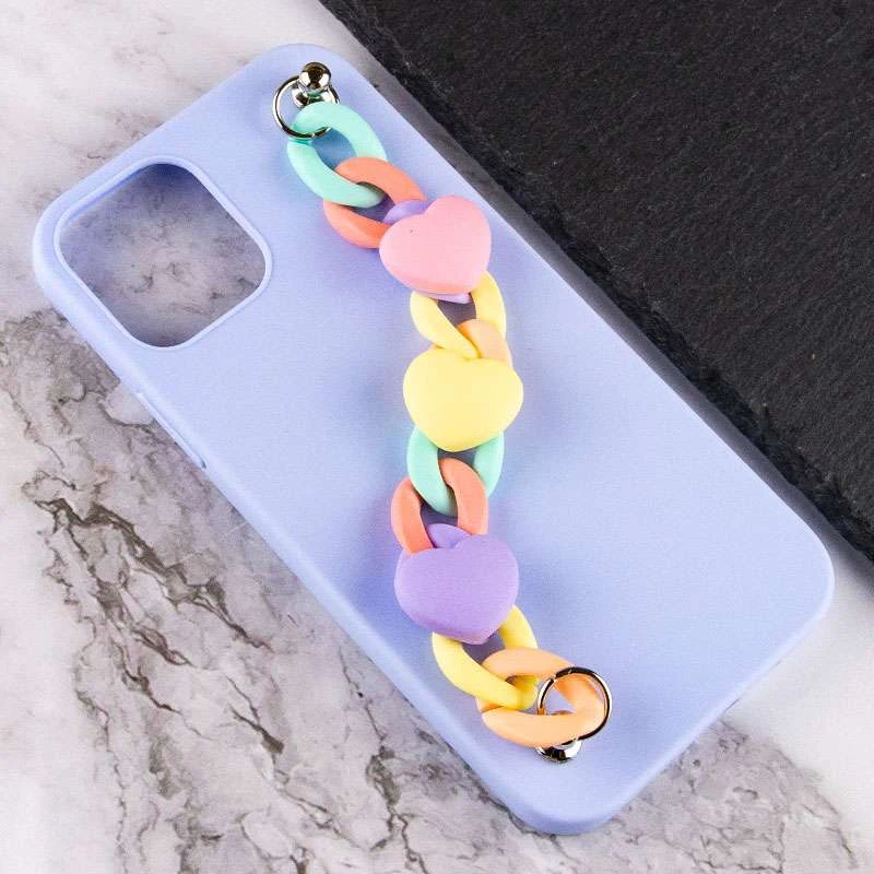 Чехол Heart с цепочкой для Apple iPhone 11 Pro Max (6.5") – Lilac Blue. Фото 3 из 4