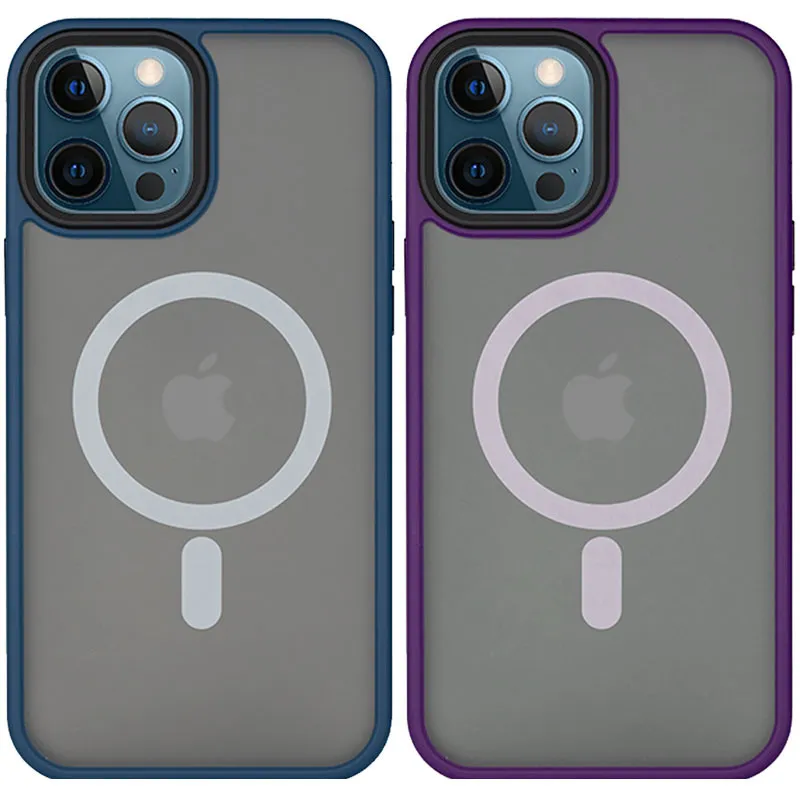 TPU+PC чохол Metal Buttons with Magnetic Fit для Apple iPhone 14 Pro (6.1") фото 2 з 2