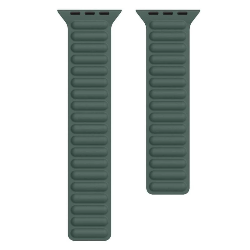 

Силіконовий ремінець Ripple для Apple Watch 42/44mm (Зелений / Pine green)