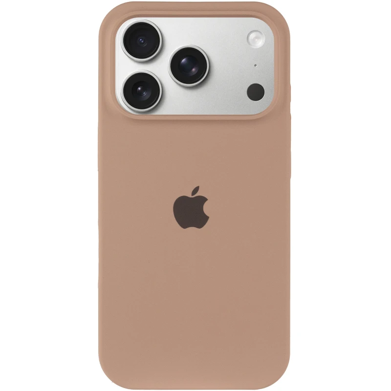 Чехол Silicone Case (AA) Logo with MagSafe для Apple iPhone 17 Pro Max (6.9") – Бежевый / Desert Gold. Фото 5 из 11