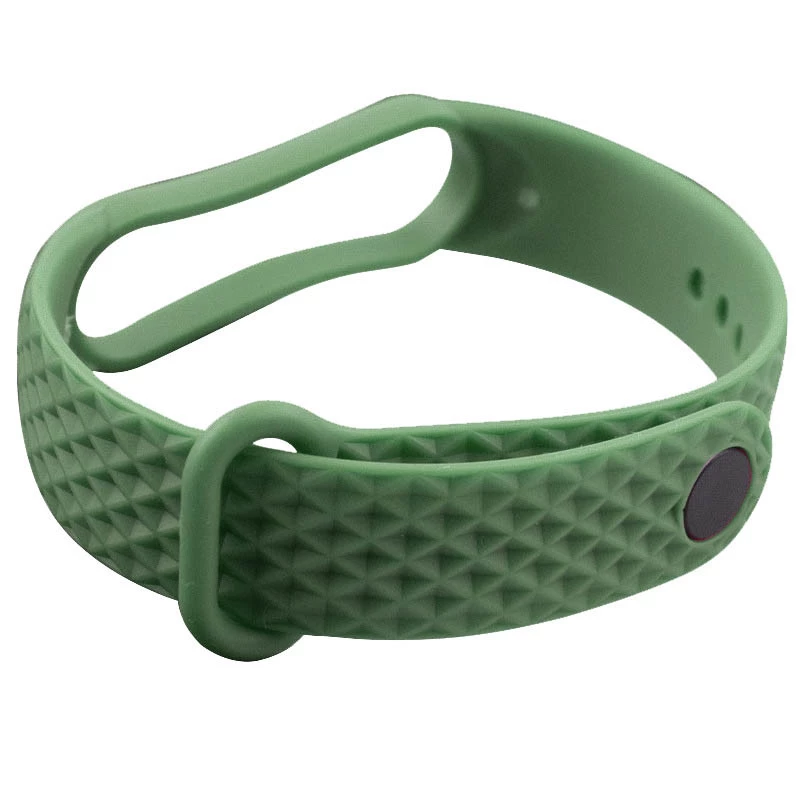 

Ремешок Rhomb для Xiaomi Mi Band 5 (Зеленый), Зелений