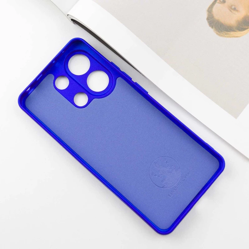Чохол Silicone Case Lakshmi Plus з закритою камерою на Xiaomi Redmi Note 13 5G – Синій / Iris. Фото 3 з 7