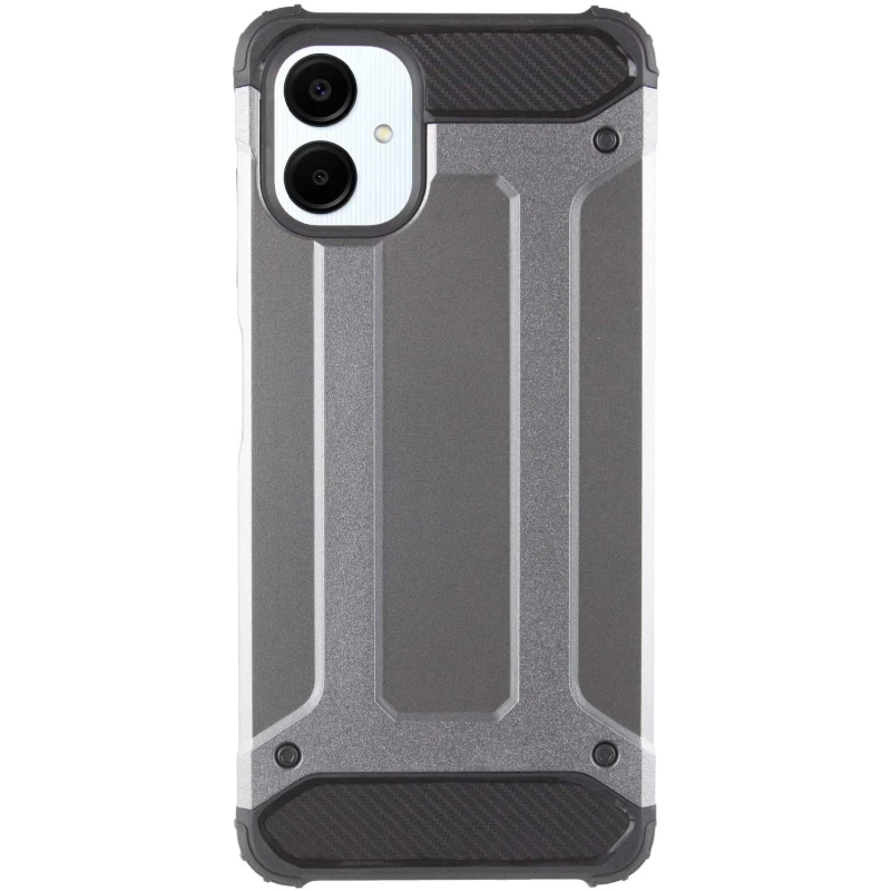 Протиударний чохол з посиленими кутами Immortal на Samsung Galaxy A06 – Метал / Gun Metal. Фото 4 з 8