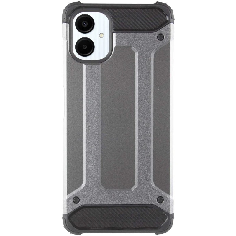 Протиударний чохол з посиленими кутами Immortal на Samsung Galaxy A07 – Метал / Gun Metal. Фото 2 з 6