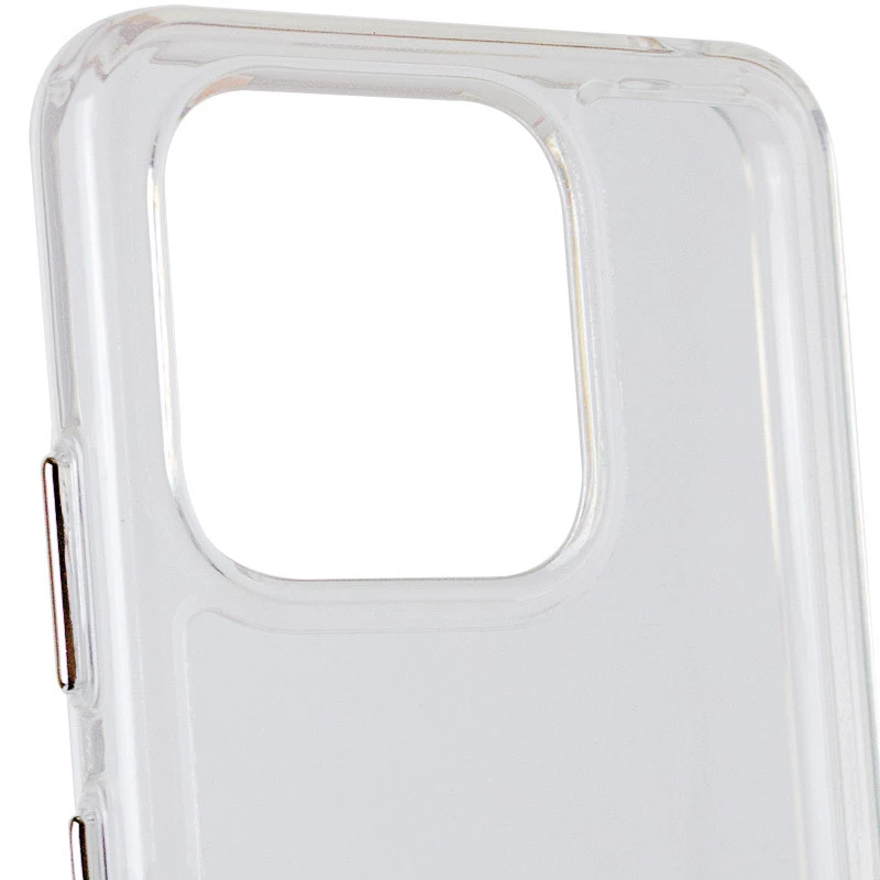 TPU+PC чехол с металлическими кнопками на Xiaomi Redmi 12C / Poco C55 – Прозрачный. Фото 4 из 11
