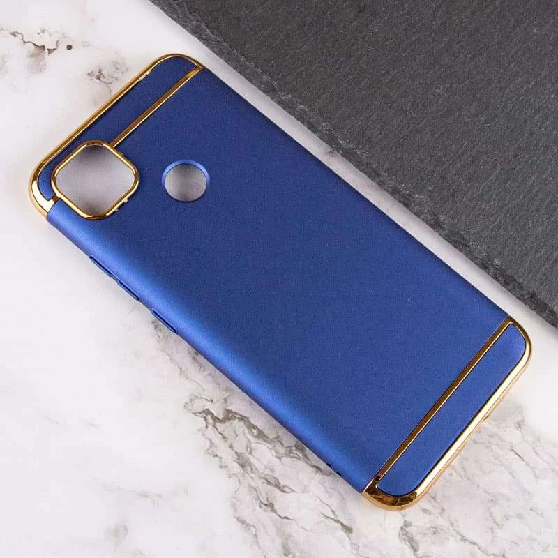 Пластиковая накладка с хромом для Xiaomi Redmi 9C – Синий. Фото 4 из 4