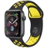 Силіконовий ремінець Sport+ для Apple watch 38mm / 40mm – black/yellow. Фото 1 з 1