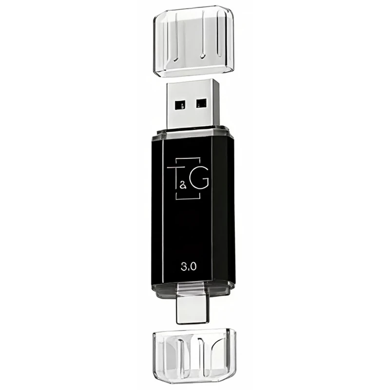 Флеш-накопитель T&G 009 Star Series 2in1 USB 3.0 (USB-A/C) — 256GB фото 1 из 1