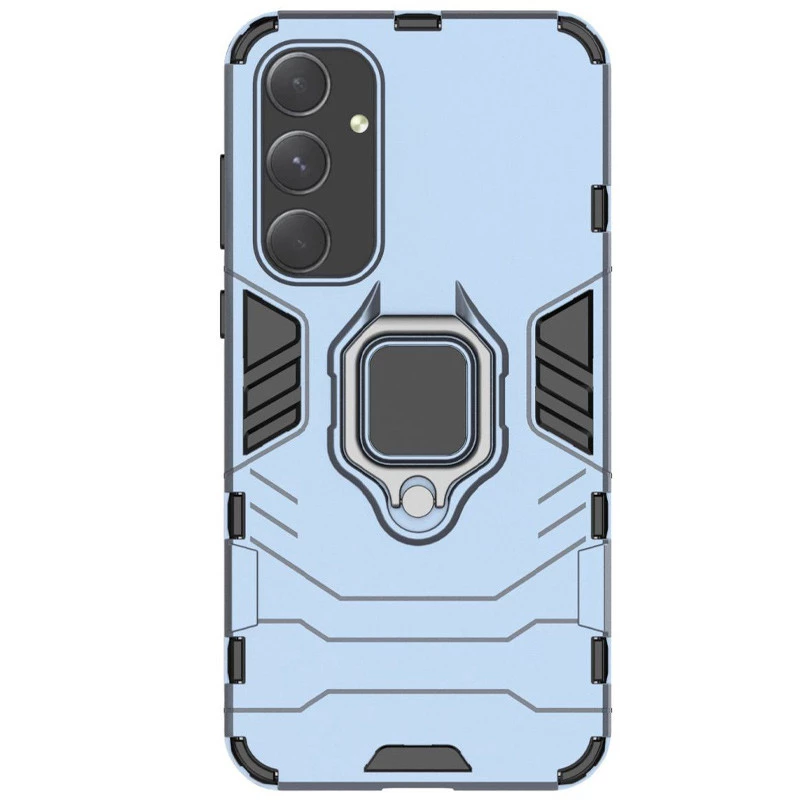

Противоударный чехол Transformer с кольцом для Samsung Galaxy A55 (Серый / Metal slate), Сірий / metal slate