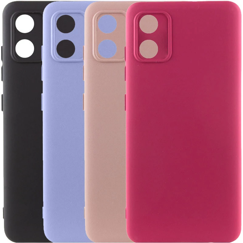 Кольоровий силіконовий чохол GETMAN із закритою камерою для Motorola Moto E13 фото 2 з 2