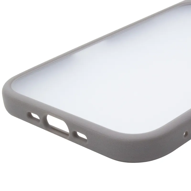 TPU+PC с металлическими кнопками для Apple iPhone 17 Air (6.5") – Серый / Grey. Фото 7 из 8