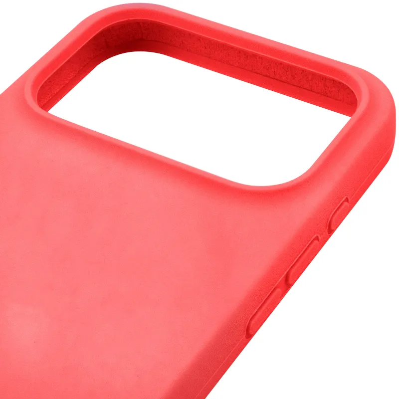 Чехол Silk Full Protective (AA) NO LOGO для Apple iPhone 17 Pro (6.3") – Арбузный / Watermelon red. Фото 4 из 5