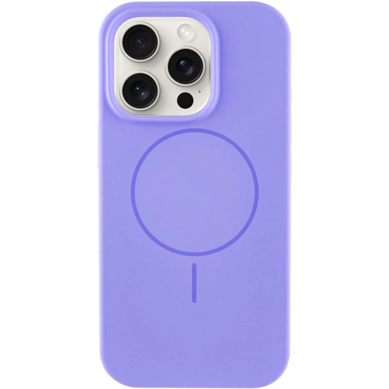 Чохол Silicone Armor Max no logo with MagSafe для Apple iPhone 12 (6.1") – Бузковий / Lilac. Фото 1 з 7