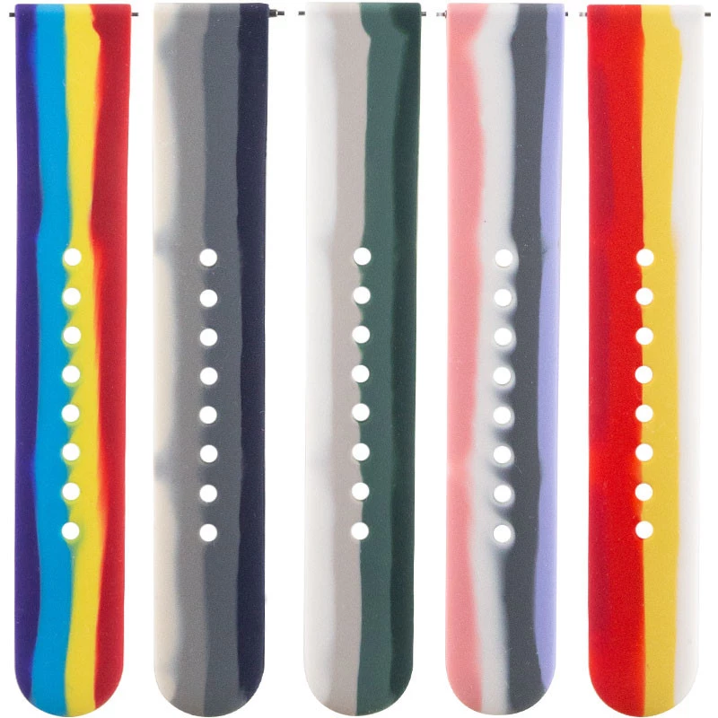 Силіконовий ремінець Rainbow для Smart Watch 20mm фото 1 з 1