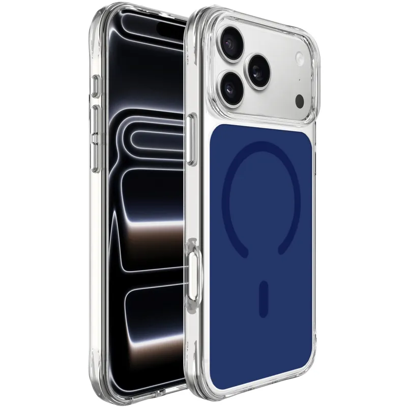 Чохол TPU+PC Space Pure Color with Magnetic Fit для Apple iPhone 17 Pro Max (6.9") – Blue. Фото 2 з 3