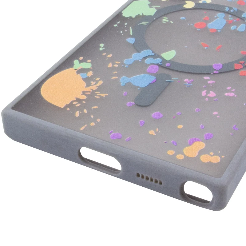 Чохол абстракція малювання з MagSafe на Samsung Galaxy S25 Ultra – Titanium grey. Фото 7 з 7