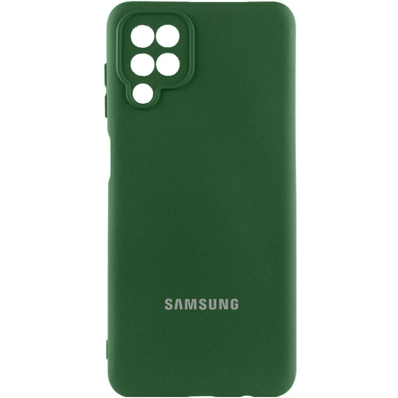 Чохол Silicone Case Lakshmi Premium L з закритою камерою на Samsung Galaxy A12 – Зелений / Cyprus Green. Фото 1 з 1