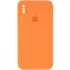 Чехол Silicone Case Square с защитой камеры для Apple iPhone XS Max (6.5") – Оранжевый / Papaya. Фото 1 из 3