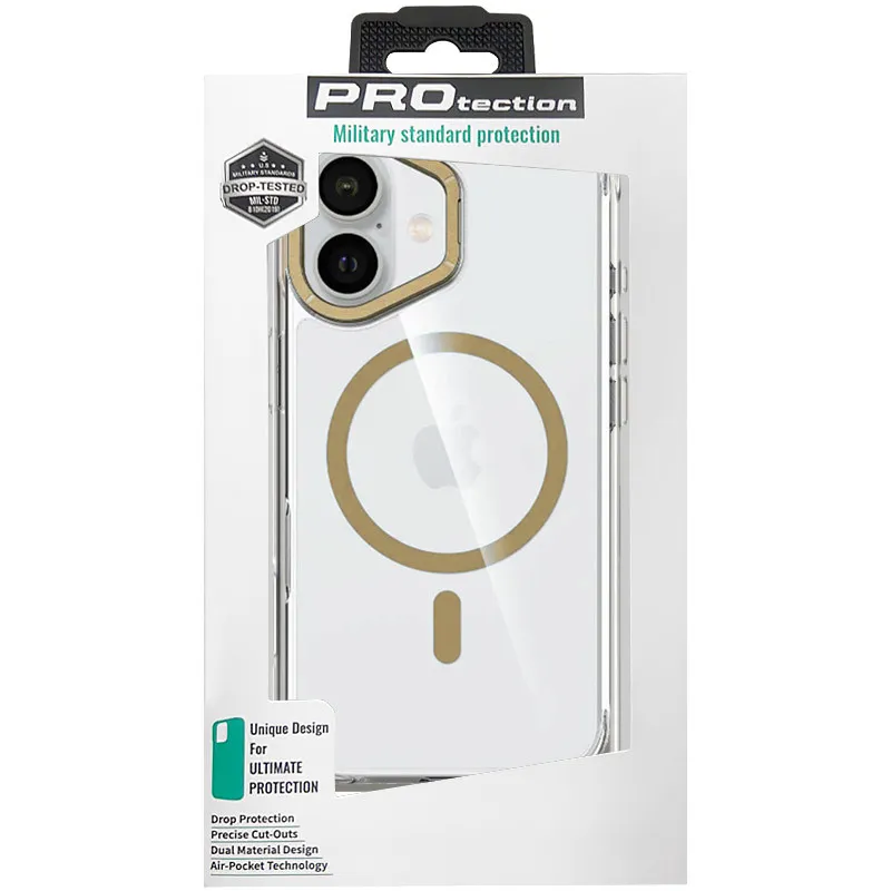 Чохол TPU Space Case Apex with Magnetic Fit для Apple iPhone 16 – Gold. Фото 6 з 6