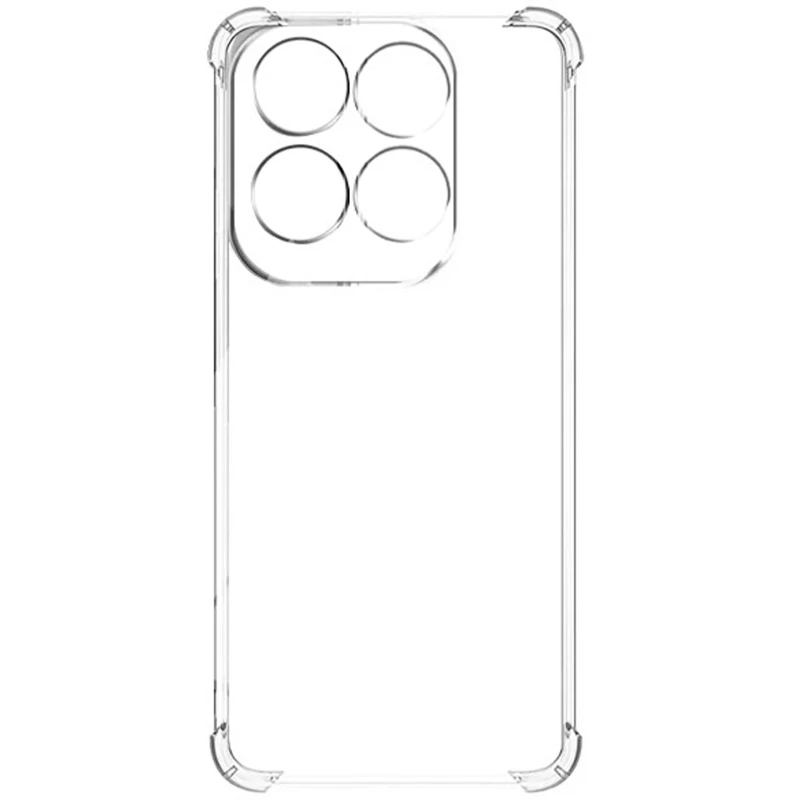 Ультратонкий силіконовий чохол GETMAN з критими бортами та камерою для Infinix Note 40 Pro 4G – Безбарвний (прозорий). Фото 5 з 5