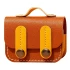 Кожаный футляр Briefcase для наушников AirPods Pro – Brown / Yellow. Фото 1 из 3