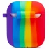Силіконовий футляр Colorfull для навушників AirPods 1/2 – Фіолетовий / Червоний. Фото 2 з 4