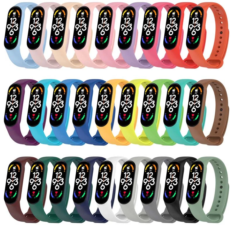 Силиконовый ремешок для Xiaomi Mi Band 7/6/5/4/3 фото 2 из 2