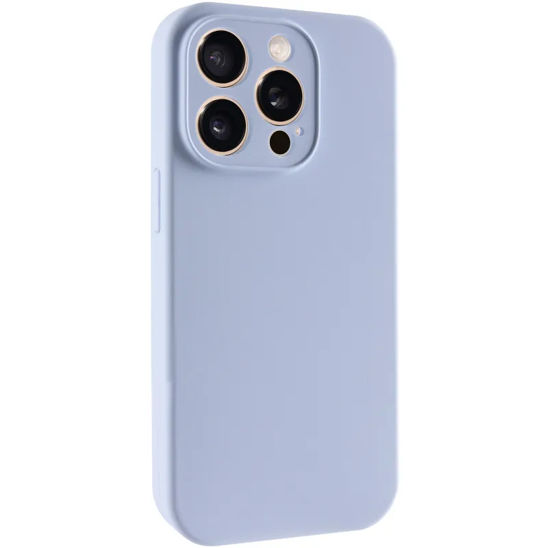 Чехол Silk Full Camera (AA) NO LOGO with Magnetic Fit для Apple iPhone 16 Pro Max – Голубой / Lilac Blue. Фото 1 из 6