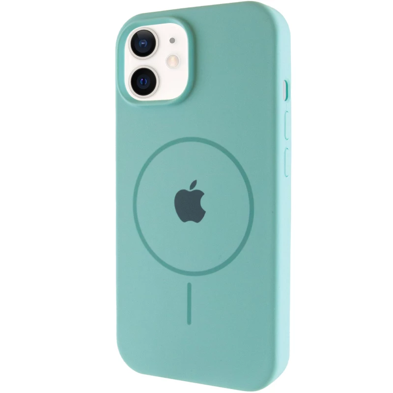 Чохол Silicone Armor Max with MagSafe для Apple iPhone 11 (6.1") – Бірюзовий / Marine Green. Фото 3 з 9