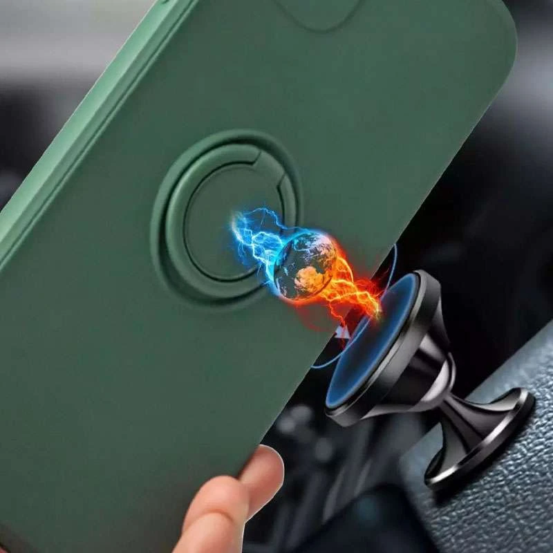 Чехол Candy Ring с кольцом и защитой камеры для Apple iPhone 12 Pro (6.1") фото 2 из 3