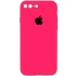 Чехол Silicone Case Square с защитой камеры для Apple iPhone 7 plus / 8 plus – Розовый / Barbie pink. Фото 1 из 1